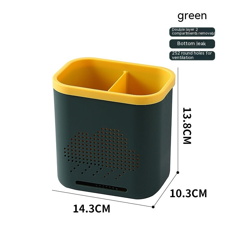 Utensil Draining Storage Rack