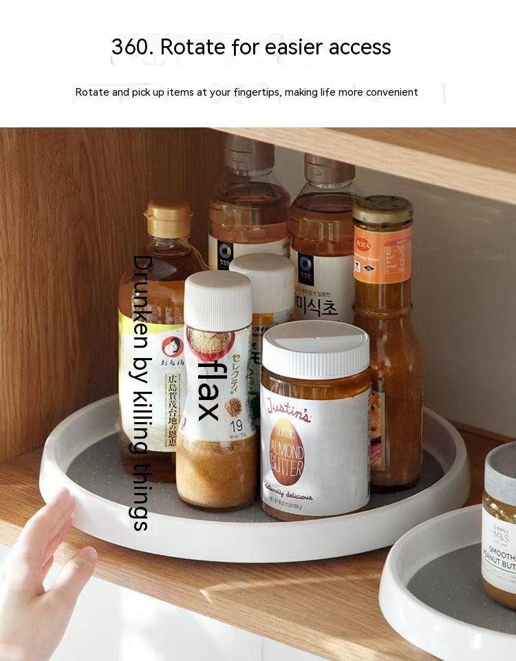 Rotating Seasoning & Utensil Storage Tray