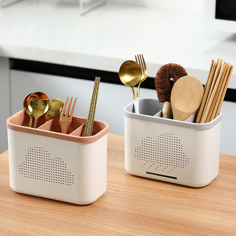 Utensil Draining Storage Rack