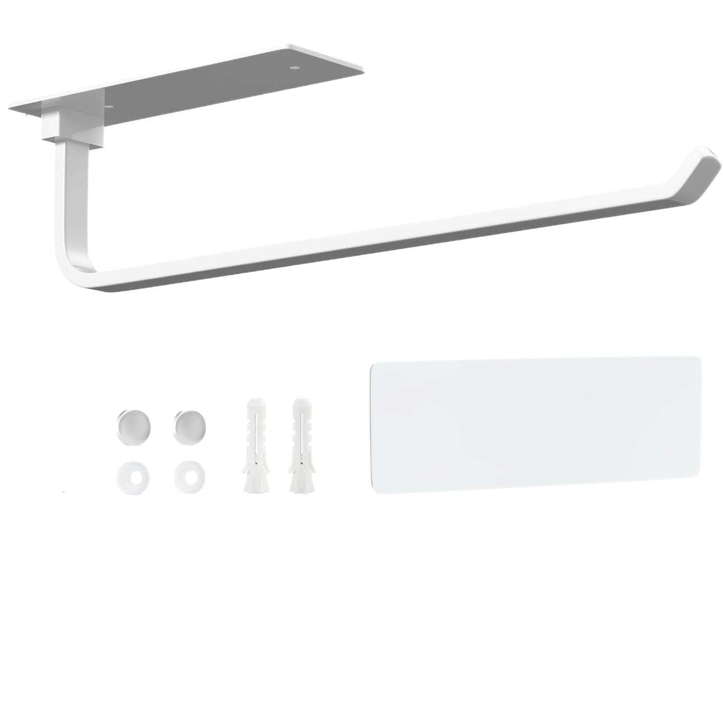 Punch-free Kitchen Tissue Cabinet Roll Holder Wall-mounted Towel Rack