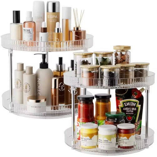 360 Degree Rotating Double-Layer Spice Rack