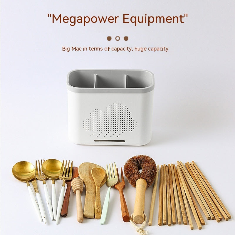 Utensil Draining Storage Rack