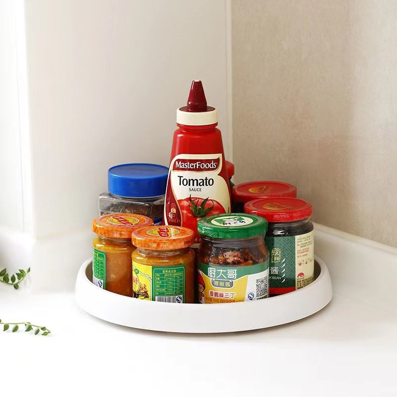 Rotating Seasoning & Utensil Storage Tray
