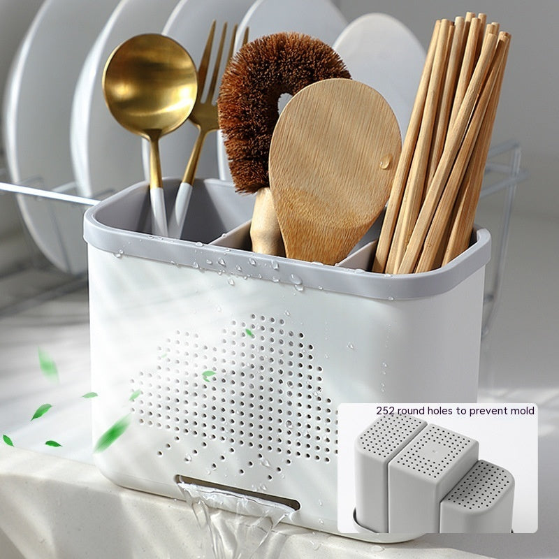 Utensil Draining Storage Rack