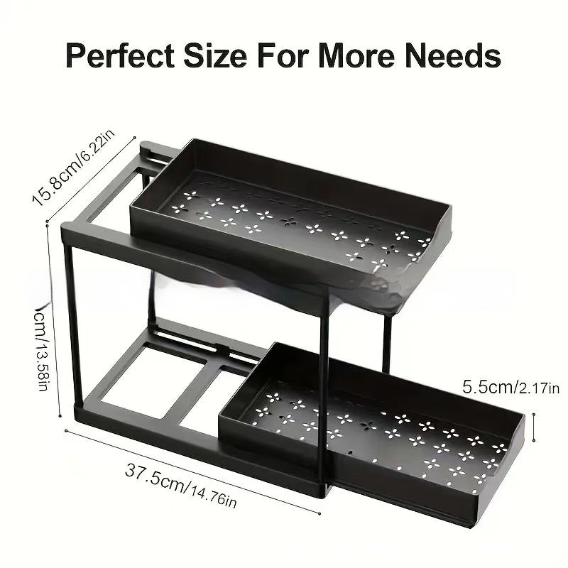 Multi-functional Double-layer Pull-out Storage Rack