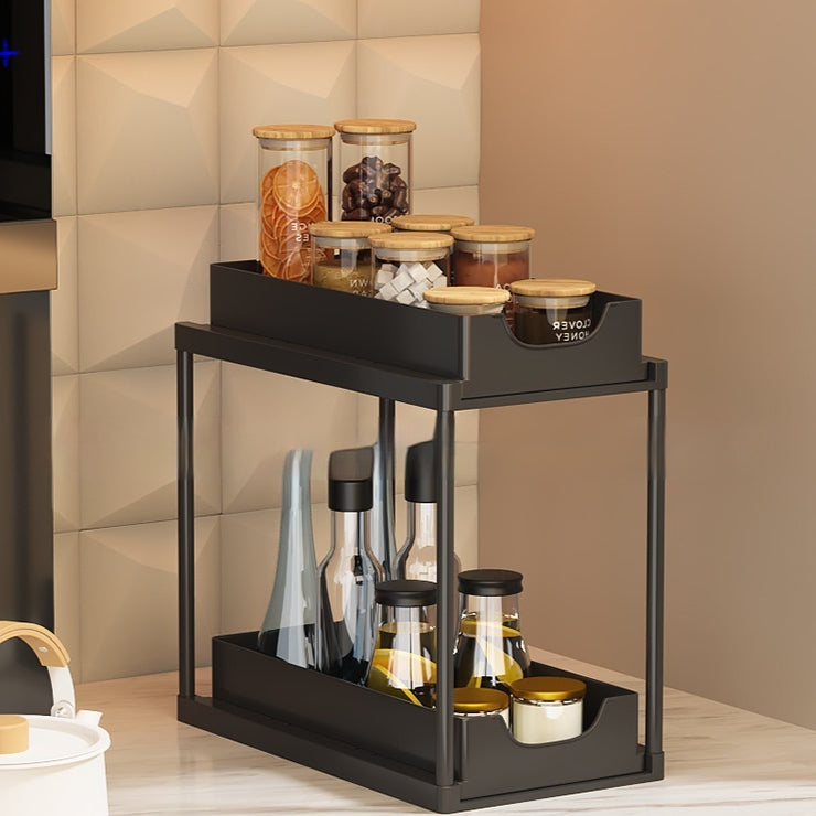 Multi-functional Double-layer Pull-out Storage Rack