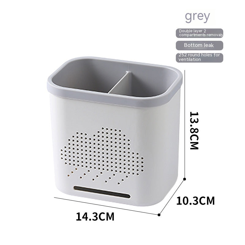 Utensil Draining Storage Rack